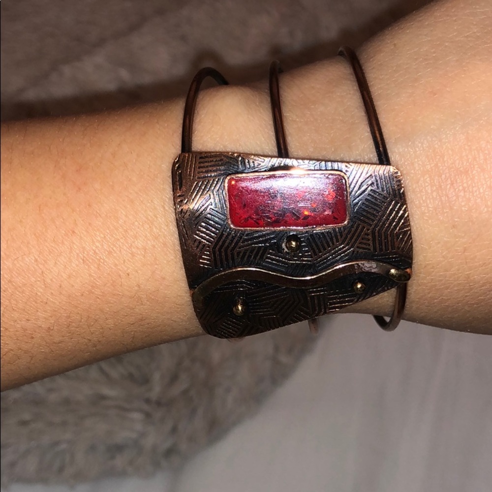 Copper Cuff Bracelet - Picture 4 of 5